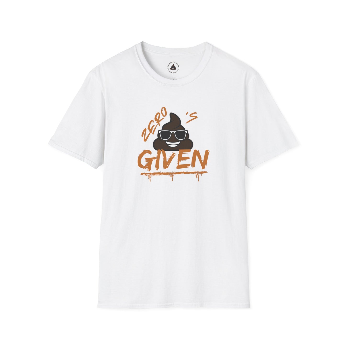 Zero Poops Given - Daring T-Shirt, for those who give zero poops about stuff - Gift